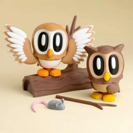 Blob Lab Owl STL 3D Model