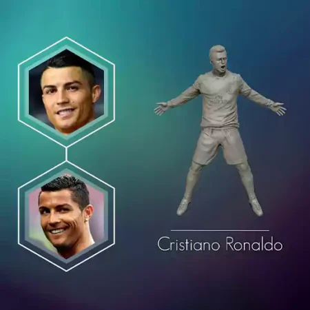 Cristiano Ronaldo CR7 3D Printable STL Model