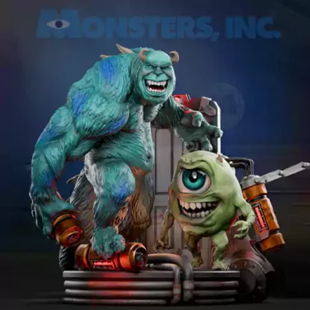 Monsters Inc Mike and Sully 3D Printable STL Models