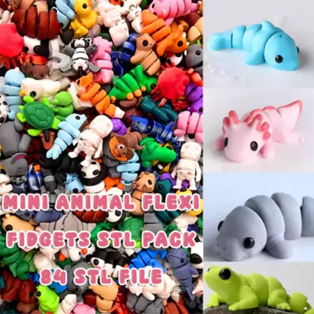 Mini Animals Pack Adorable STL Files for 3D Printing