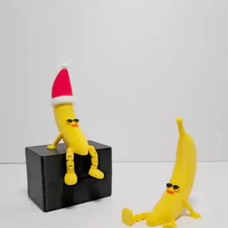 Cool Banana with Articulated Design STL Model for 3D Printing