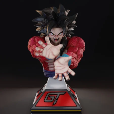 Goku SSJ4 Bust 3D Printable STL Model