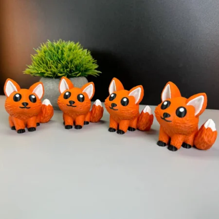 Cute Fox 3D Printing Model STL Files