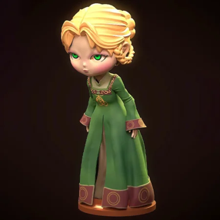 Rya Elden Ring Chibi 3D Model STL Files