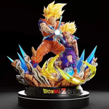 Gohan and Goku Kamehameha 3D Model STL Files