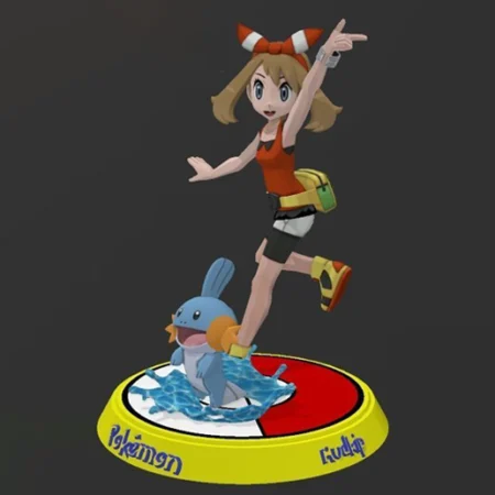 May and Mudkip STL 3D Print Model