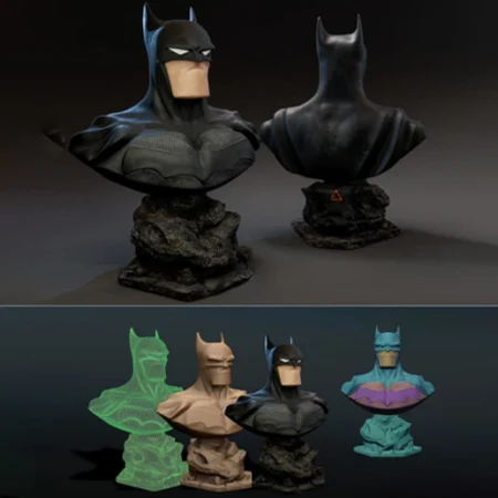 Batman Bust STL 3D Print Model