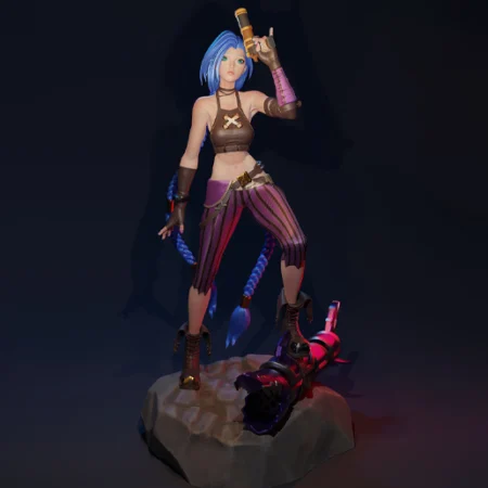 Jinx STL 3D Print Model