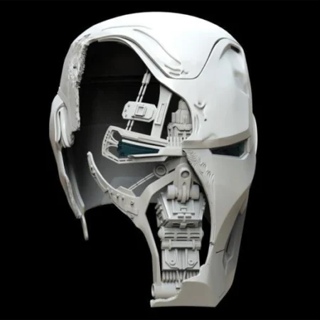 Iron Man Mark 50 Helmet Damaged 3D Printing Model