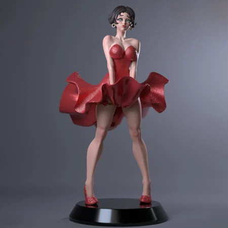 Betty Boop STL 3D Print Model