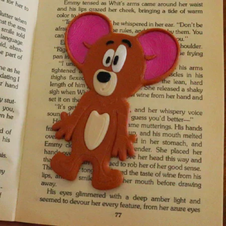 Jerry Flat Bookmark STL 3D Print Model