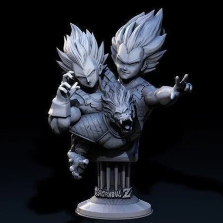 Vegeta Bust STL 3D Print Model