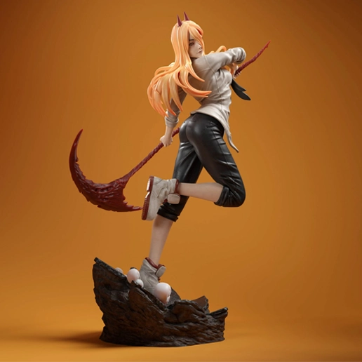 Power Chainsaw Man Fanart 3D Printing Model STL Files - Image 2