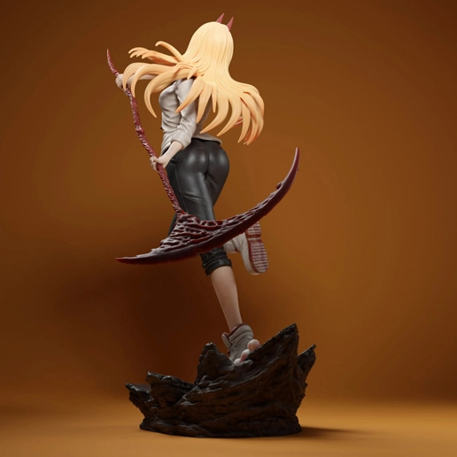 Power Chainsaw Man Fanart 3D Printing Model STL Files - Image 3