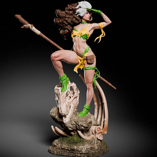 Rogue The Savage Land X-Men STL 3D Print Model - Image 4