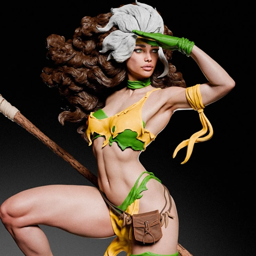 Rogue The Savage Land X-Men STL 3D Print Model - Image 2