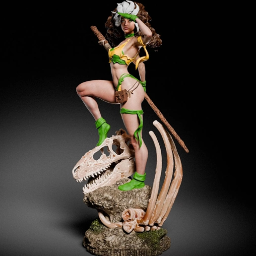 Rogue The Savage Land X-Men STL 3D Print Model