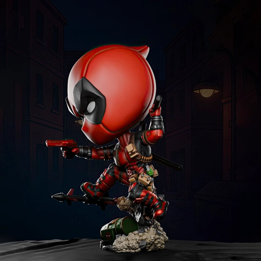 Chibi Deadpool 3D Printing Model STL Files - Image 3