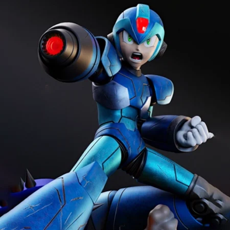 Mega Man X STL 3D Print Model 1