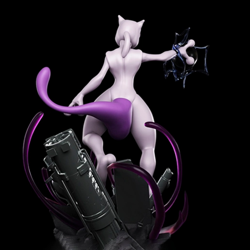 Mewtwo Pokémon STL 3D Print Model - Image 2