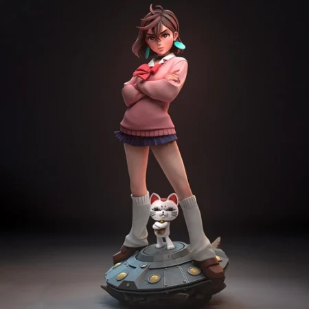 Momo Ayase Dandadan 3D Printing Model STL Files