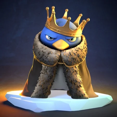 Penguin King STL 3D Print Model