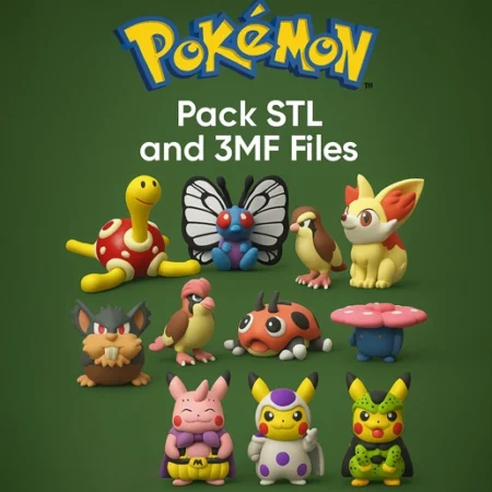 Pokemon Pack STL and 3MF Files